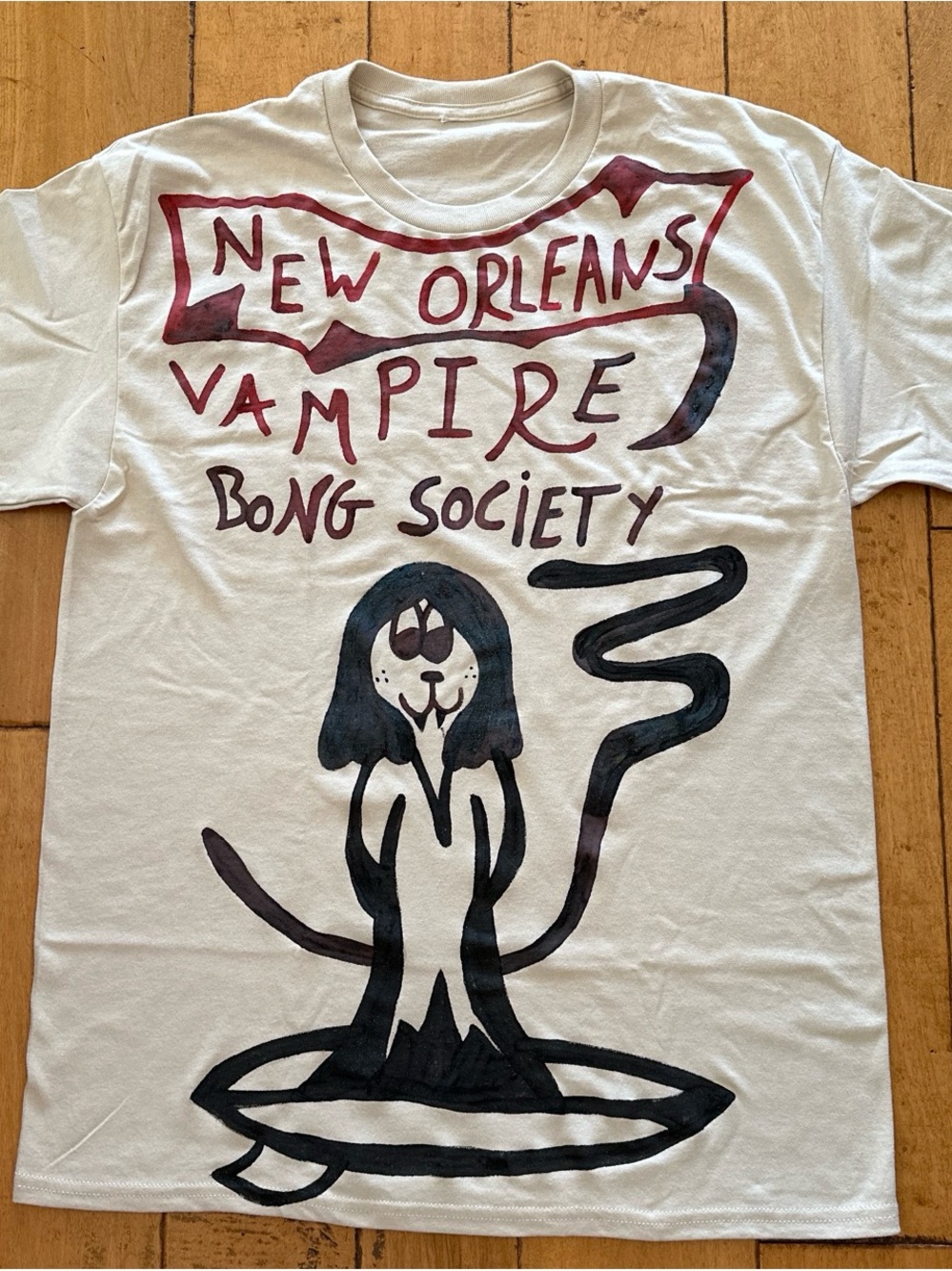 New Orleans Vampire Society Graphic Tee - White